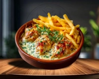 Assiettes Filet de poulet à la crème